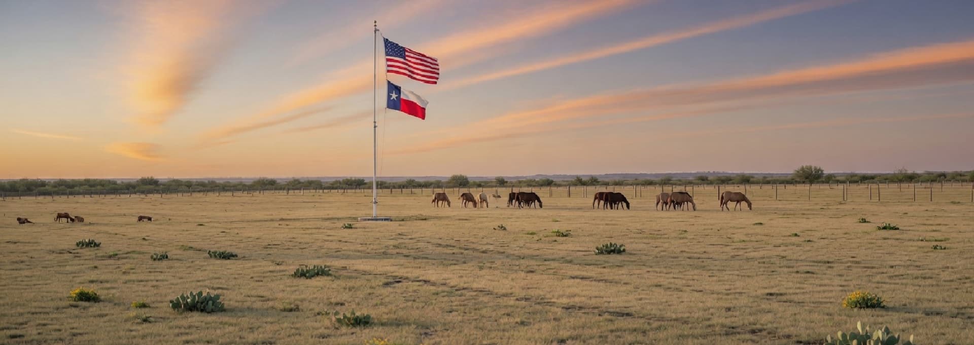 Patriot Americans celebrating with American flags